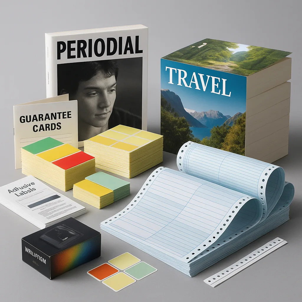 Fan-fold continuous forms printed by Accord Printing