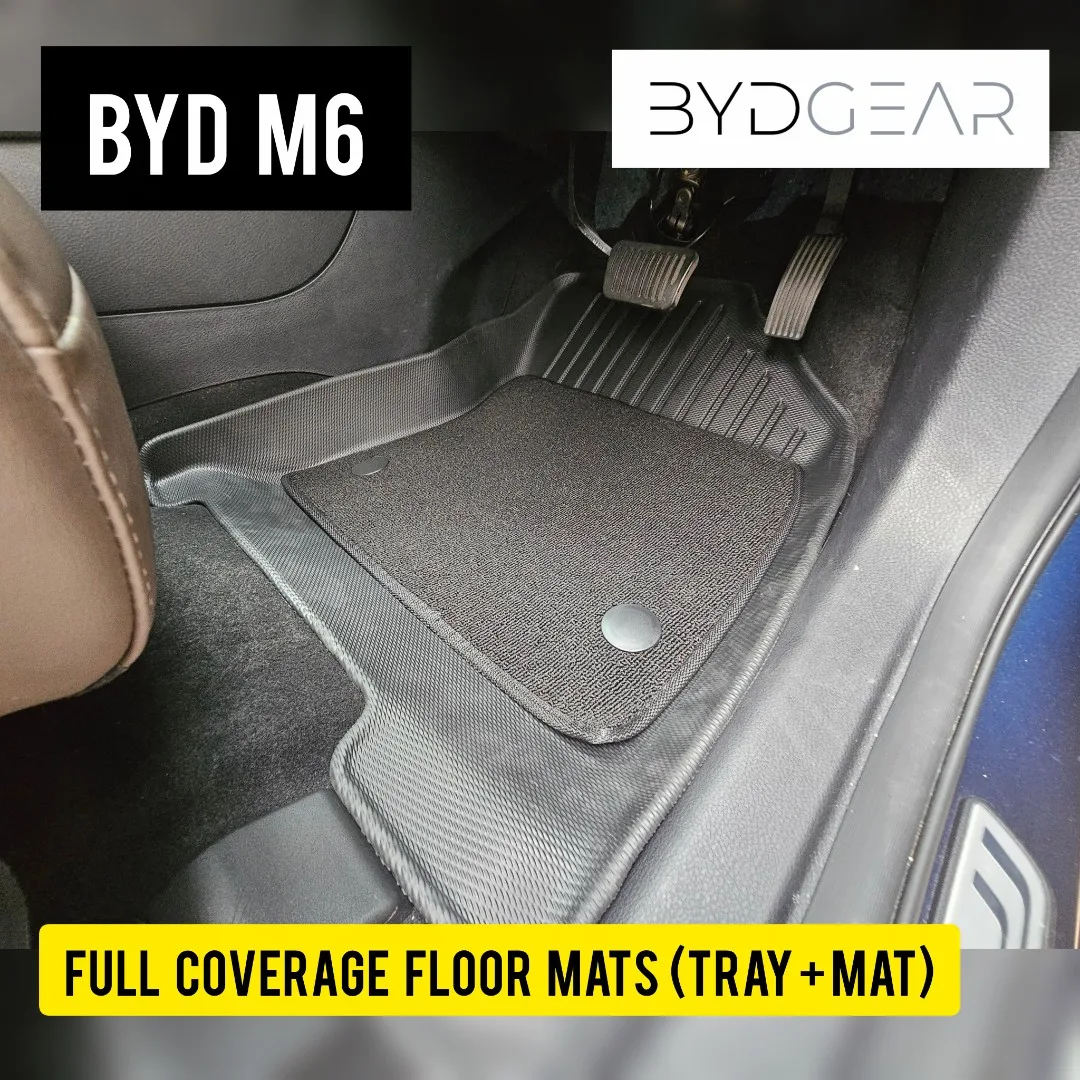 M6 Full Coverage Floor Mats + 3D Tray