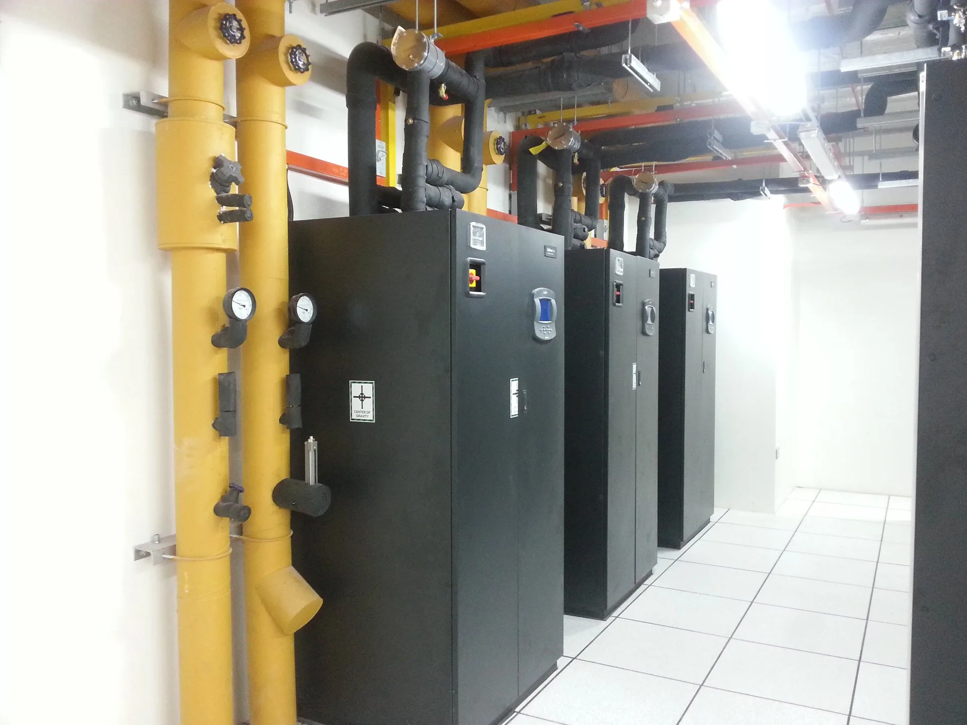 Precision air conditioning units serving a hospital data centre