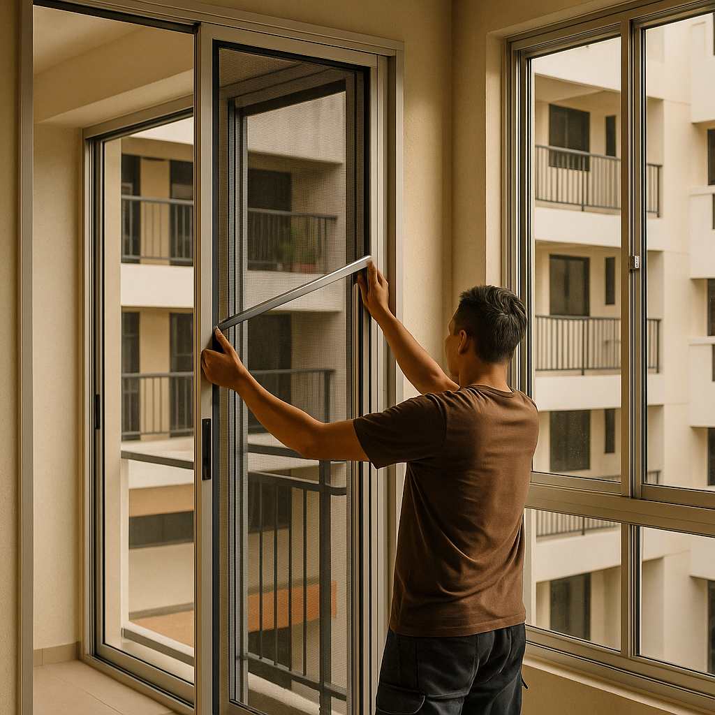 Aluminium window frame casement window
